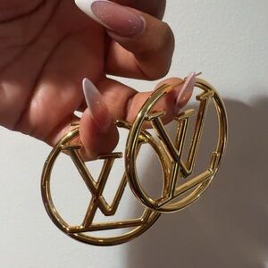 Lv Gold Hoops